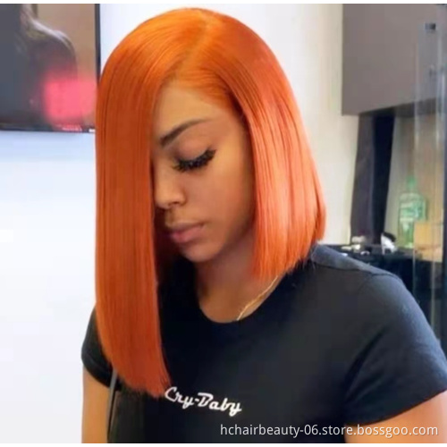 Best Seller Wholesale Blonde 613 Brazilian Natural Hair Line with Baby Hair Wig Short Human Hair Bob Wigs